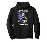 Terrifier Art the Clown Black and White Panels Horror Movie Felpa con Cappuccio