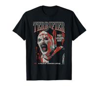 Terrifier Distressed Art The Clown Red Tone Poster Horror Maglietta
