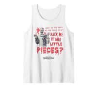Terrifier Hack Me Into Little Pieces Bloody Text Art Horror Canotta