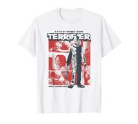 Terrifier Two Tone Art The Clown Collage Horror Movie Maglietta