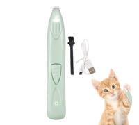 Terrimatore per capelli elettrici per cani, trimmer per capelli elettrici per cani,Funzione di illuminazione smerigliatrice per unghie tranquilla per gatti | Glutei a faccia a faccia a base di gattini