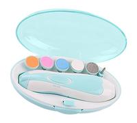 Terrimatore per Unghie per Bambini, Kit di Toelettatura per Chiodi Elettrici per Unghie Portatile per Neonati per Neonati e di e, Ritagli di (BLUE)
