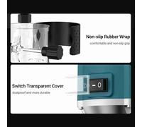 Terrimer Elettrico per Lavorazione del Legno Set di Guscio Addensato Compatto a 6 velocità Regolabile 800w 30000rmin Router di Legno Strumento di Slot per la Lavorazione del