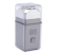 Terrimer per Barba Elettrica Portatile, Trimmer Elettrico Tascabile a 300 MAh per il Viaggio (SILVER)