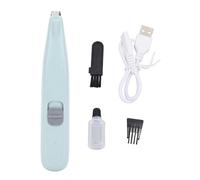 Terrimer per capelli per animali domestici a basso rumore ricaricabile ricaricabile gatto elettrico coglione per capelli per i capelli intorno alle orecchie del viso (Verde)