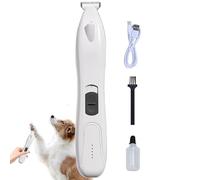 Terrimmer dei piedi per cani, trimmer per capelli gatti,Terrimmer del piede per cani - Fede a basso rumori a basso tasso di rasoio per la spazzatura del rasoio ricaricabile per la toelettatura gat
