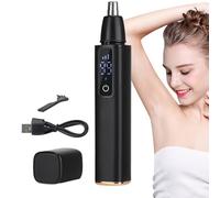 Terrimmer per capelli al naso ricaricabile, Terrimmer per capelli del naso - Strumento di pulizia del viso con display digitale - per capelli a 3 velocità per il corpo del del sopraccig