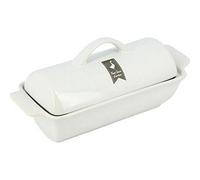 COOK CONCEPT SAPORE E GUSTO KC24201 Terrina di foie gras a medaglione, GRES, bianco rosso bianco-grigio, per 500 gr