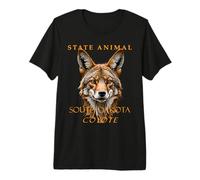 Territorio del Sud Dakota Animale Il Coyote Maglietta Premium