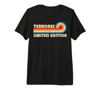 TERRONES Retro 70s 80s Sunset Stripe Maglietta Premium