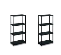 TERRY 1001610 Scaffale Modulare a 4 Ripiani, da Interno Esterno, 60x30x132 cm (Confezione da 2)