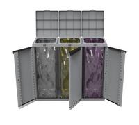 TERRY - 1003056 - Contenitore EcoCab 3 per raccolta differenziata - 102x39x88,7 cm - 3 portasacco da 110 L ciascuno - Terry - 79668 - Conf. da 1 Pz. - 1003056