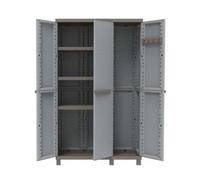 Terry armadietto C-Rattan 102A 3 porte grigio con 3 ripiani