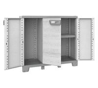 TERRY Armadietto da Esterno / Balcone in Resina 102x39x93,5 cm Grigio