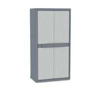 Terry Armadietto da garage Universale Grigio 2 porte 4 ripiani