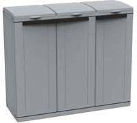 Contenitore EcoCab 3 per raccolta differenziata - 102x39x88,7 cm - 3 portasacco da 110 L ciascuno - Terry