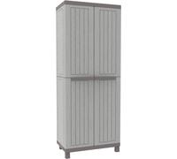 Terry Armadio da esterno/interno C-Wood 2680 2 ante effetto legno in plastica 3 ripiani 68x39x170 cm