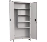 TERRY Armadio da Esterno 2 Ante Portascope cm 175x80x40 colore Grigio - ARMADI IN KIT 80