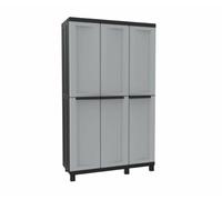 TERRY - ARMADIO TWIST BLACK 3 ANTE ALTO 102X39X170 CM. GRIGIO/NERO