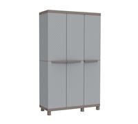 Terry, C-Rattan 102a, Armadio da Esterno Interno, Multifunzionale, Tre Ante Effe