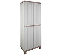 Terry Armadio da esterno/interno C-Wood 2680 2 ante effetto legno in plastica 3 ripiani 68x39x170 cm