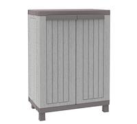 Terry, C-Wood 680, Armadietto da Interno Esterno a 2 Ante Effetto Legno, 1 Ripiano Regolabile. Materiale: Plastica, Dimensioni: 68 x 39 x 91.5 cm