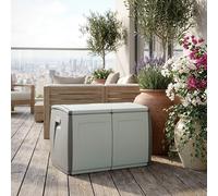 TERRY Baule da Esterno Contenitore con Ruote 97x54x57 cm colore Grigio - In&Out Box 97