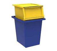 Terry Ecobin 25+30 Set 2 Contenitori Rifiuti Raccolta Differenziata Giallo Blu