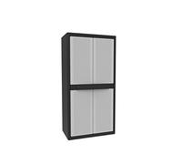 Terry, Jumbo Cab 2900 Qblack, Armadio da Esterno Interno a Due Ante, 3 Ripiani Interni Regolabili. Materiale: Plastica, Dimensioni: 89,7x53,7x180 cm