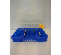 TERRY PORTAMINUTERIA CON COPERCHIO TRASPARENTE IN PLASTICA E DIVISORI MOBILI
