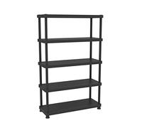 Terry, Scaffale 12045-5c, Scaffale Modulare a 5 Ripiani, da Interno Esterno. Materiale: Plastica, Dimensioni: 120x45x187,5 cm