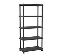 Terry, Scaffale 9045/5c, Scaffale Modulare a 5 Ripiani, da Interno Esterno. Materiale: Plastica, Dimensioni: 90x45x187,5 cm