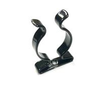 Terry Strumento Clip Plastica Nera Rivestito Molla Acciaio Grips Diametro 13mm -