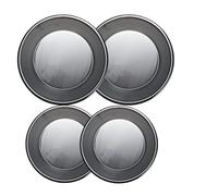 Terryshop74 4 pezzi di Teglie Teglia tortiera in alluminio 2 pezzi 22 cm + 2 pezzi 26 cm per pastiera napoletana, crostata, torte basse teglia forno antiaderente alluminio al 99,5%