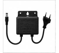 Terryshop74 Alimentatore 12V 2A Stabilizzato da Esterno con Supporto a Parete, Connettore DC 5,5 x 2,1 mm
