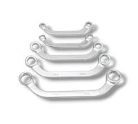 Terryshop74 Chiavi combinate fisse e ad anello combinale normali ad doppia S e Chiavi Ad U (Forma Ad U, 5) mis 8x10mm 12x13mm 14x15mm 17x19mm 20x22mm