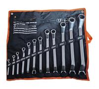 Terryshop74 Kit chiavi Offset doppio anello double offset ring spanner kit 12 pezzi da 6 a 32 mm