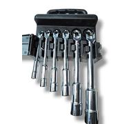 Terryshop74 Set 6 pezzi chiavi a pipa Esagonali acciaio cromo vanadio con raccoglitore mis 8-10-12-13-17-19 mm Ad l Tubolari