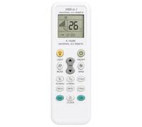 Terryshop74® Telecomando Universale per Condizionatori e Climatizzatori - Compatibile con Oltre 1000 Modelli - Display LCD con Funzione Luce - Timer, Sleep, Ventola e Controllo Temperatura