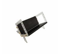 Teruyol Mensola in Acrilico Porta Libri Rivista Organizer Scaffale Supporto Libreria Trasparente per Riviste Quaderni Vinili con Struttura Triangolare Adatta per Scrivania , Nero