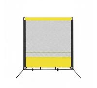 Teruyol Rete Tennis con Struttura E Rinforzo Cuciture Doppie per Esercizi di Tempismo E Precisione Colpi Design con Pannello Giallo per Visibilità Chiaro Adatto Palestra Casa