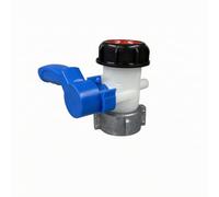 Teruyol Rubinetto per Cisterna in HDPE Rubinetto per Contenitore, Facile da Instre, Stoccaggio Chimico, Diametro Interno 62MM