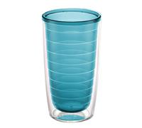 Tervis Clear & Colorful Tabletop Made in USA Double Walled Insulated Tumbler Travel Cup Keeps Drinks Cold & Hot 16oz Blue Moon