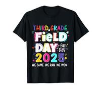 Terza elementare Field Day Fun Day 2025 Scuola Field Day Insegnante Maglietta