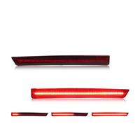 Terza Luce Stop Posteriore Per Il 2013-2014 Per Ford Per Mustang 2PCS Paraurti Posteriore Luce Freno Coda Riflettore Luci Indicatori Di Direzione Con LED Rosso Fanale Terzo Stop(Red Clear Lens)
