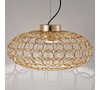 Terzani G.R.A. - sospensione LED ovale, oro Terzani