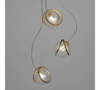 Terzani Pug lampada a sospensione a 3 luci IGBT trasparente Terzani