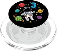 Terzo Compleanno Astronauta Pianeti 3 ° Carino Adorabile Spazio PopSockets PopGrip per MagSafe