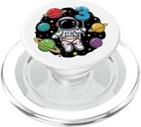 Terzo Compleanno Astronauta Pianeti 3 ° Carino Adorabile Spazio PopSockets PopGrip per MagSafe