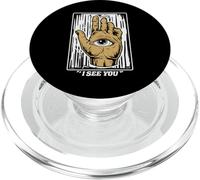 Terzo occhio ti vedo - occhio nel palmo della mano - yoga divertente PopSockets PopGrip per MagSafe